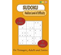 Sudoku Book Medium Level of Difficulty: Relaxing Sudoku Puzzles with Solutions | 100 Puzzles | 6x9 inches, 100 pages ... Gift for Vacations, Holidays, Weekends, Leisure Time