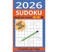 Sudoku Book: Sudoku Puzzles with Easy to Read Print | 2 Sudoku Per Page | 180+ Puzzles with Solutions | 5x8 inches, 108 Pages ... Gift for Vacations, Holidays and Relaxations