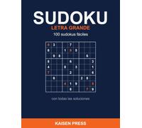 Sudoku Caratteri Grandi: 100 sudoku facili con soluzioni, per adulti e anziani - Numeri grandi, un sudoku per pagina
