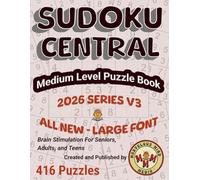 Sudoku Central Medium Level Puzzle Book