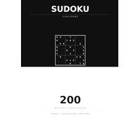 Sudoku Challenge: 200 Medium and Hard Puzzles for Adults: Large Grid Sudoku Book with Solutions - Brain Training for Adults