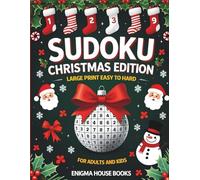 Sudoku Christmas Edition: Sudoku Puzzles book from Easy to Hard for adults Large Print.