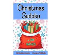 Sudoku Christmas Stocking Fillers for Wives: Pocket-Sized 5x8 inch Activity Book with 100 Puzzles and 4 Levels of Difficulty for Kids or Adults