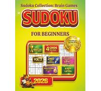 Sudoku Collection Brain Games: 240 Easy Puzzles for Beginners: Large Print Sudoku Puzzle Book for Adults & Seniors: Vol. 2: Pretty Intellectual ... Solutions Included, Relaxing Brain Training