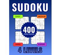 Sudoku Comfort: 400 Sudoku Puzzles for All Levels: Easy • Medium • Hard • Expert • Large Grids • 4 Puzzles Per Page • Complete Answer Keys