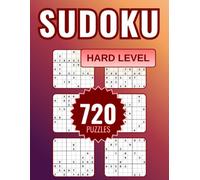 Sudoku Compact: 720 Hard Sudoku Puzzles: Compact Layout • 6 Puzzles Per Page • Complete Answer Keys