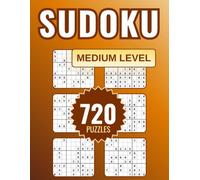 Sudoku Compact: 720 Medium Sudoku Puzzles: Compact Layout • 6 Puzzles Per Page • Complete Answer Keys Description