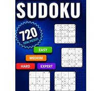 Sudoku Compact: 720 Sudoku Puzzles: 4 Difficulty Levels • 6 Puzzles Per Page • Complete Answer Keys