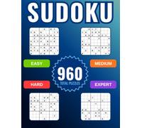 Sudoku Compact: 960 Sudoku Puzzles: Easy to Expert • 6 Puzzles Per Page • Rules, Strategies & Solutions