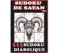 Sudoku De Satan: 666 Sudoku Diabolique, Sudoku pour adulte extreme, idée cadeau fan de metal vol1