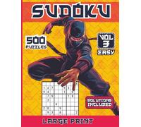 Sudoku: Easy Sudoku Book, Volume 3: Large Print, 500 Easy Puzzles, Solutions Included