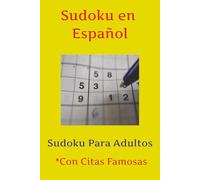 Sudoku en Español Puzzle Book: Sudoku Puzzles en Español | Sudoku Para Adultos | 6x9 inches, 110 pages | 50+ Puzzles | Solutions Included