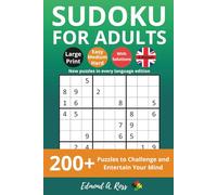 Sudoku for Adults - Large Print: 200+ Easy to Read Sudoku Puzzles with Solutions for Beginners and Seniors