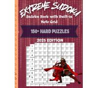 sudoku for adults large print with solution: A Hard Puzzle book with Built-in Notes Grid