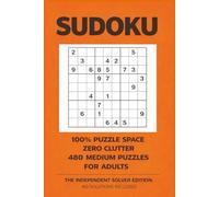 Sudoku for Adults: Sudoku for Adults - Medium Level,480 Sudoku puzzles, 120 pages, no solutions, designed for relaxation, stress relief, and brain ... puzzle book, logic puzzles for adults, brain