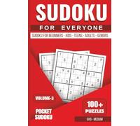 Sudoku for Everyone: Pocket Puzzle Book Volume 3: 100 Medium 9x9 Sudoku Puzzles for Beginners, Kids, Teens, Adults & Seniors | Travel-Size Brain Game for Logic & Focus (The Game Room)