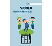 SUDOKU for golfers: Sudoku book I 100 puzzles including solutions I easy to difficult I 6" x 9" I Great gift for golfers - English Version