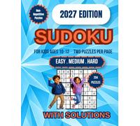 Sudoku for Kids Ages 10-12: 204 Large Print Sudoku Puzzle Book with Progressive Difficulty Levels, Brain Training Challenges, Logic Games for Focus, Reasoning, and Problem Solving Development