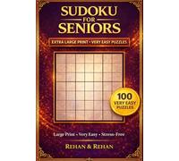 Sudoku for Seniors: Extra Large Print -Very Easy Puzzles (Relaxing Sudoku Collection)