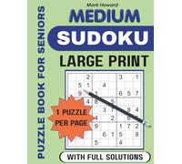 Sudoku for Seniors Large Print: Big Font Puzzle Book for Relaxation, Stress Relief, and Mental Fitness
