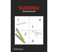 SUDOKU Getting Started: Sudoku Puzzle Book for All ages - 50 Challenging Puzzles | 100 Pages of Brain-Boosting Fun in a Handy 7"x10" Size