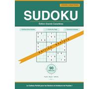 Sudoku Grands Caractères pour Seniors VOL1: 90 Grilles Faciles à Lire - Facile, Moyen et Difficile - Chiffres Extra Grands - 1 Grille Par Page - Solutions Incluses - Vol. 1
