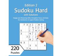 Sudoku Hard Edition 2: Advanced Sudoku puzzles for adults, hard-level, with full solutions (Sudoku Series)