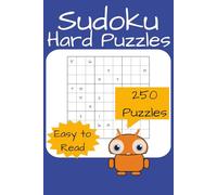 Sudoku Hard Puzzles: 250 Puzzles easy to read