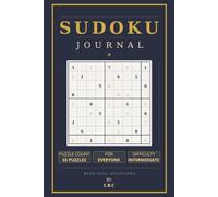 Sudoku Journal: Puzzle Book | Not Too Easy, Not Too Hard - 50+ Puzzles Made For That Satisfying 'Aha' Moment | 6x9 Inches, 110 Pages | Solutions Included