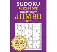 Sudoku JUMBO Sized Puzzle Book - Hard Difficulty - Solutions Included: Attention and Cognitive Stimulation, The BIG One.