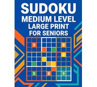 Sudoku: Large Format Sudoku for Adults - Medium Difficulty Puzzles to Boost Memory Without Frustration