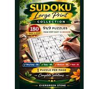 Sudoku Large Print Collection - Clear & Comfortable Edition: 180 Easy to Read 9×9 Puzzles from Very Easy to Medium