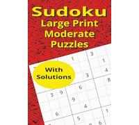 Sudoku Large Print Moderate Puzzles (Sudoku Puzzles)