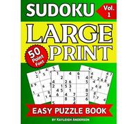 SUDOKU Large Print Puzzle Book 50-Point Font Easy Vol. 1: 50 Eye-Friendly Puzzles | Thoughtfully Designed for Anyone with Low Vision or Other ... per Page | Extra-Large Clear BOLD Font