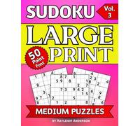 SUDOKU Large Print Puzzle Book 50-Point Font MEDIUM-Vol. 3: 50 Eye-Friendly Puzzles | Thoughtfully Designed for Anyone with Low vision or Other ... per page | Extra-Large Clear BOLD Font