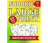 SUDOKU Large Print Puzzle Book 50-Point Font MEDIUM-Vol. 4: 50 Eye-Friendly Puzzles | Thoughtfully Designed for Anyone with Low vision or Other ... per page | Extra-Large Clear BOLD Font