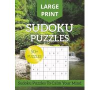 Sudoku Large Print Puzzle Book: Large Print Puzzle Book, Sudoku Puzzles for Adults, Holiday Puzzle book | 110 pages | 8.5 x 11 inches |