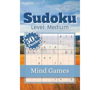 Sudoku Level Medium Mind Games: Sudoku Logic Puzzles | Relax & Focus | 6X9 inches | 110 pages | Travel Sized | Easy to Read | Solutions included