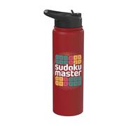 Sudoku Master Brain Teaser Puzzle Juego Stainless Steel Insulated Water Bottle
