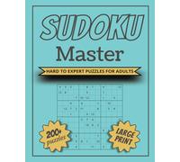 SUDOKU Master: Hard to Expert Puzzles for Adults
