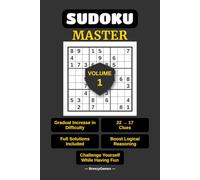 Sudoku Master Volume 1: Solutions Included | Large Print | 6in x 9in