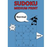 Sudoku Medium Print Puzzle Book Normal 150 Puzzles Samurai Series: Level Up Your Numbers Game