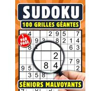Sudoku moyen très gros caractères pour malvoyants: 1 grille géante par page pour le confort visuel des personnes agées qui veulent jouer au sudoku sans avoir besoin d'une loupe