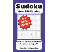Sudoku Over 250 Puzzles: Sudoku for All Skill Levels | Over 250 Puzzles of Increasing Difficulty | 5x8 Paperback | Great for Gift, Leisure Time, Travel, Fans of Sudoku