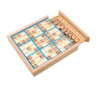 Sudoku para niños, Rompecabezas de Sudoku de Color con cajón, Juegos de Mesa de Madera educativos para el hogar, Escuela, Viajes, Azules, Rompecabezas