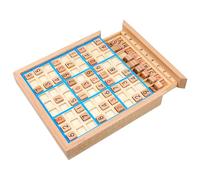Sudoku para niños, Rompecabezas de Sudoku de Color con cajón, Juegos de Mesa de Madera educativos para el hogar, Escuela, Viajes, Azul