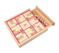 Sudoku para niños, Rompecabezas de Sudoku de Color con cajón, Juegos de Mesa de Madera educativos para el hogar, Escuela, Viajes, Estilo-2
