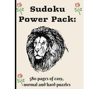 Sudoku Power Pack: 580 pages of easy, normal and hard pages.