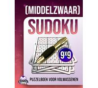 Sudoku-puzzelboek voor volwassenen (middelzwaar): 200 dagelijkse hersentrainingsspelletjes met grote letters voor senioren, evenwichtige ... 2): Stressvrije puzzels, rastergrootte 9x9