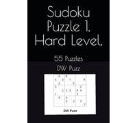 Sudoku Puzzle 1 Hard Level, Easy to see: 55 Puzzles